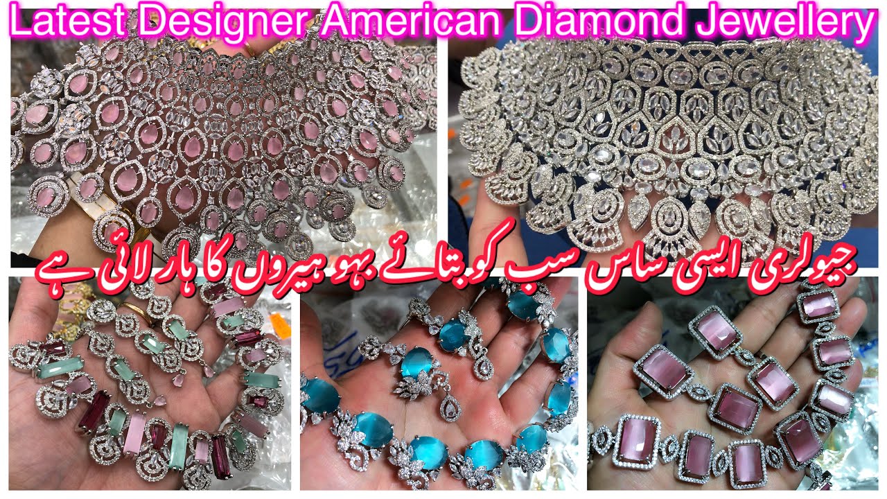Latest Premium Bridal AD Jewellery Collection/ New Levish Style American Diamond Jewellery in Lahore