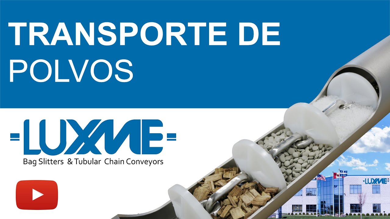Transportadora Tubular de Polvos para Alimentos o Materiales Industriales