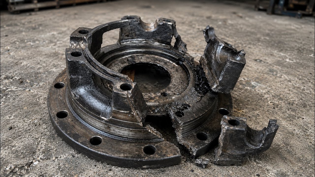 This Massive Differential Carrier Broke Around the Bearing Seat&mdash;Skilled Heavy Equipment Repair 