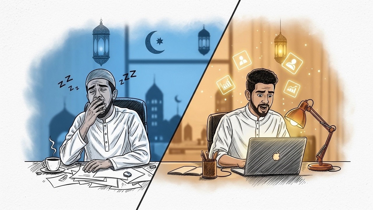 كيف ترفع إنتاجيتك وتتغلب على خمول العمل في رمضان؟