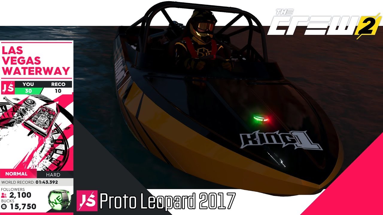 The Crew 2 [PC 60FPS] - Las Vegas Waterway - Proto Leopard 2017 [Jetsprint]