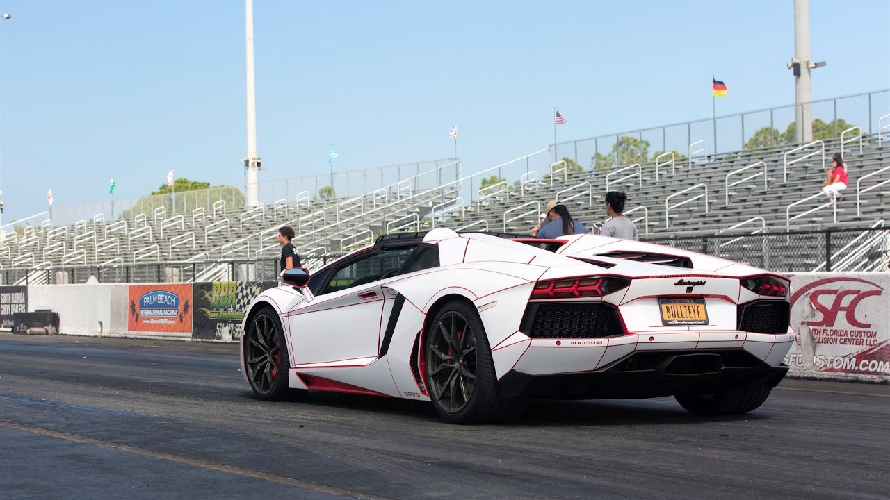 Lamborghini vs Lamborghini Head 2 Head 1/4 Mile Drag Racing BEST ENGINE SOUNDS EVER