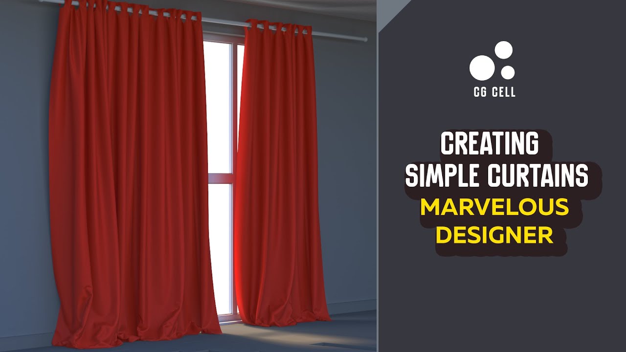 Creating simple curtains in marvelous designer