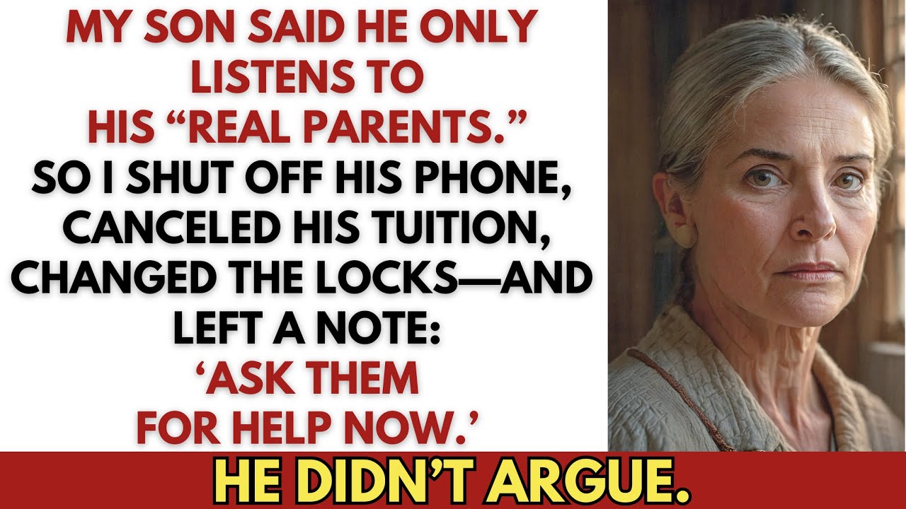 My Son Said He Only Listens to His Real Parents—So I Made a Change He Didn’t Expect