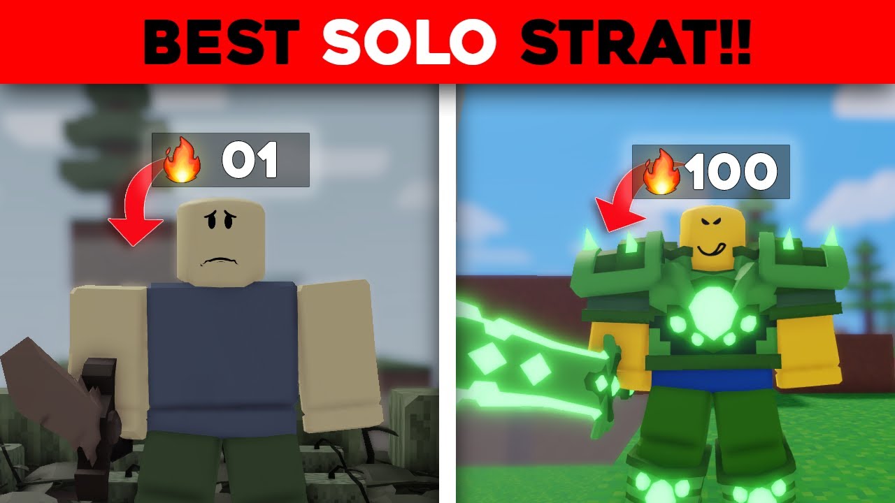 BEST SOLO STRATEGY! in Roblox BedWars..