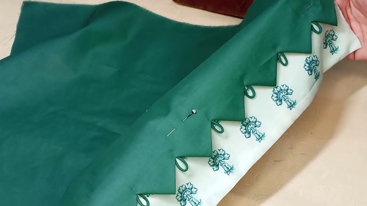 Cut work trouser design with ring loops || Cutting and stitching