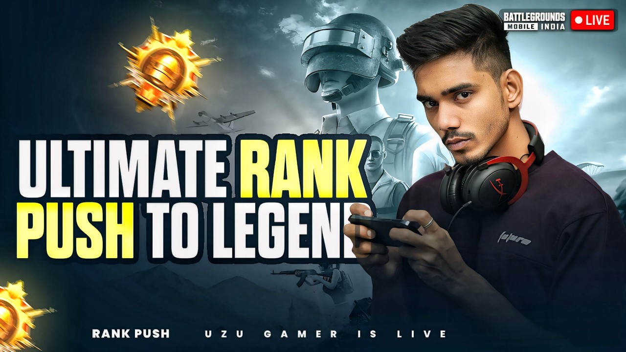 ULTIMATE ROYALE |  RANK PUSH TO LEGEND  | BGMI LIVE | UZU GAMER