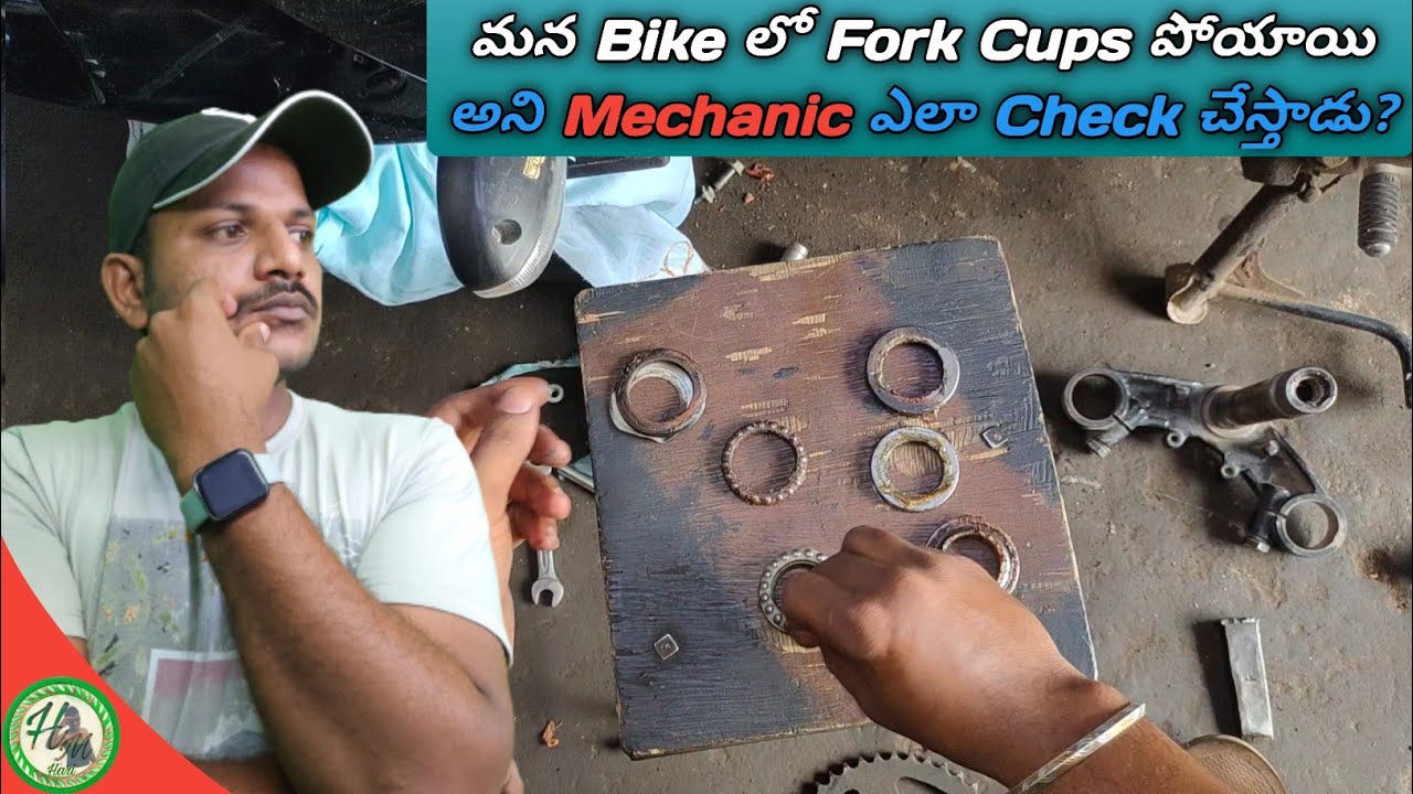 How Mechanic Identify Bike Fork Cups Is Damaged In Telugu||Hari Mec