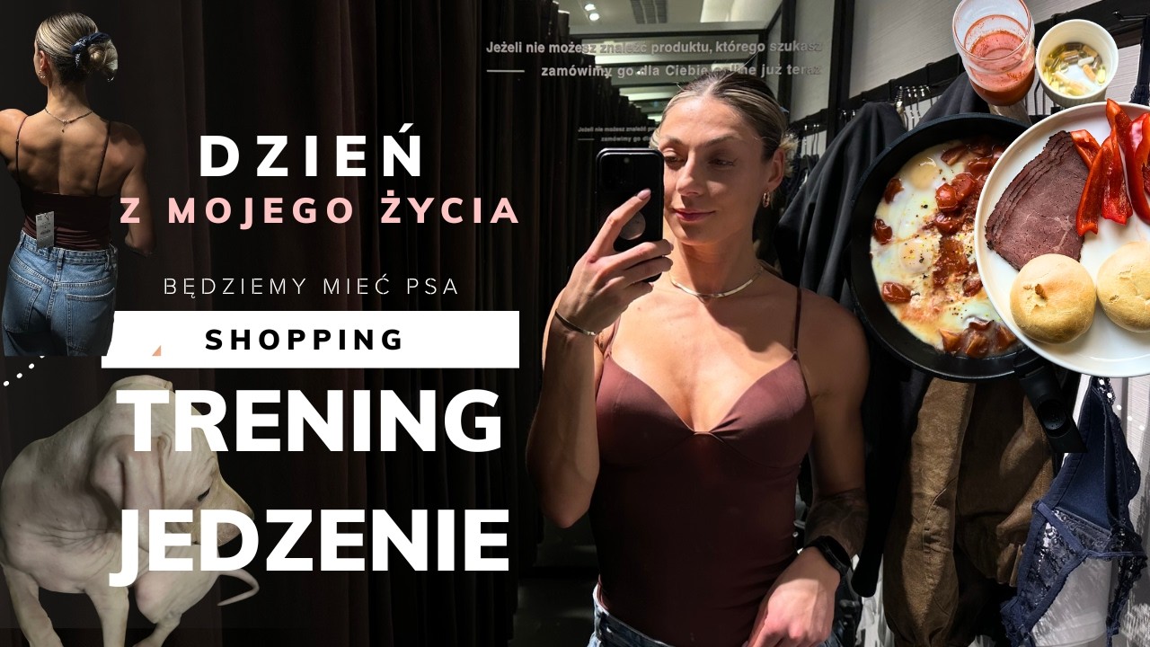 MAMY 2 KOTY I TERAZ JESZCZE PIES?! | dzień z życia : trening, moje posiłki, zakupy
