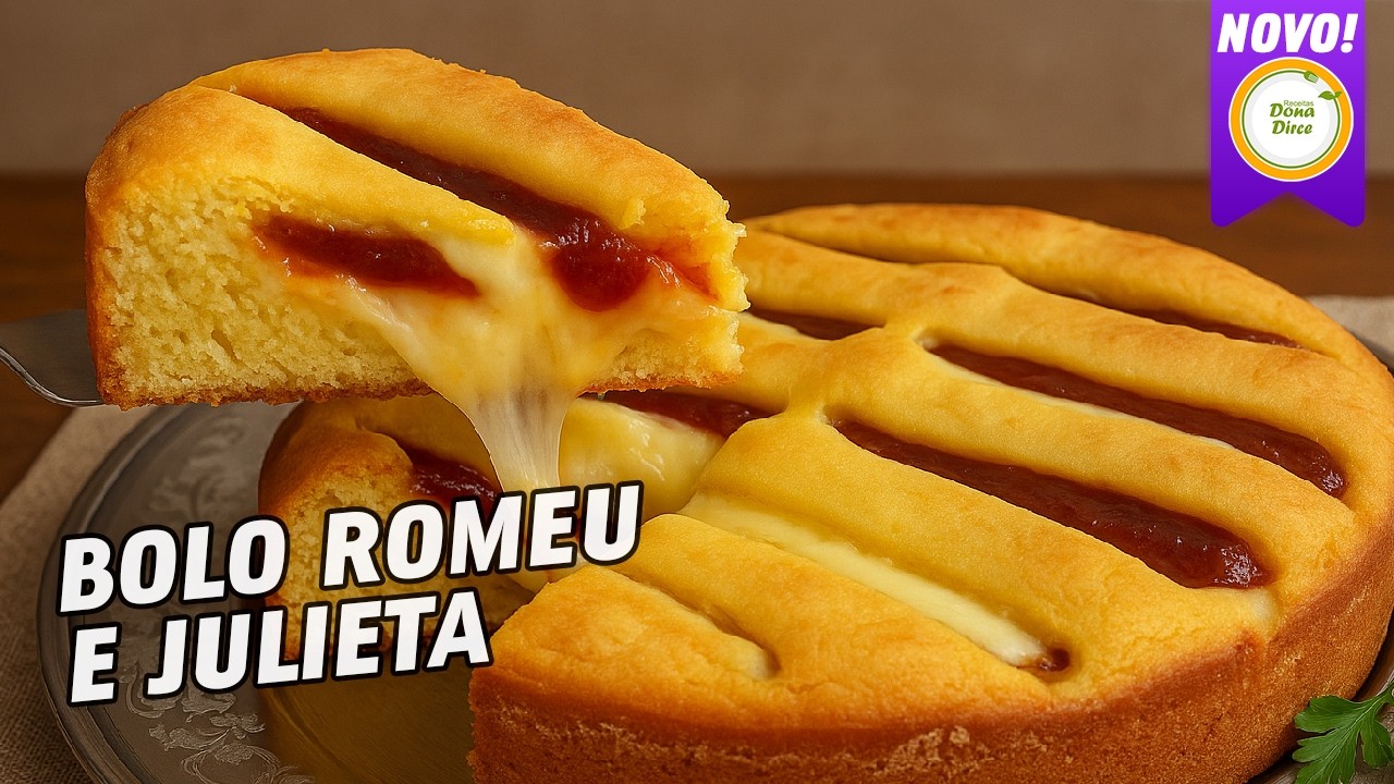 SURPREENDA COM ESSE BOLO ROMEU E JULIETA DE QUEIJO 🧀 E GOIABADA 🍰❤️ #1307