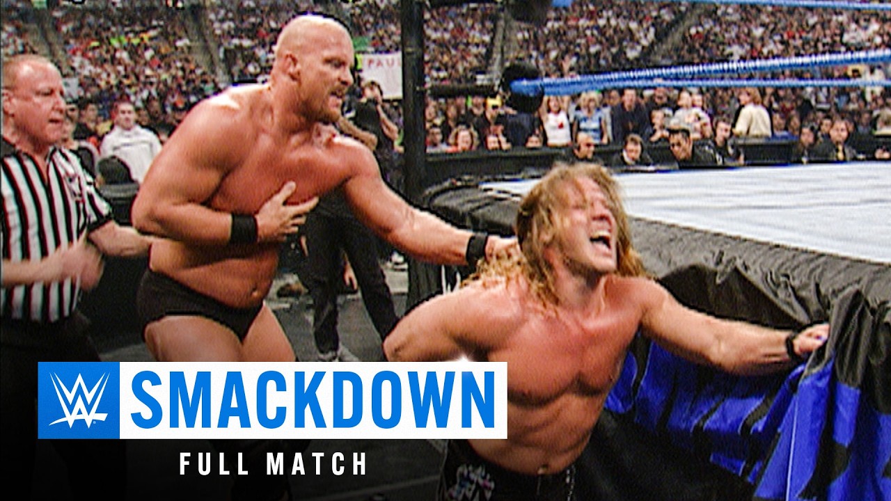 ПОЛНЫЙ МАТЧ: &laquo;Ледяная глыба&raquo; Стив Остин против Криса Джерико | Матч за титул WWE: SmackDown, 23 а...