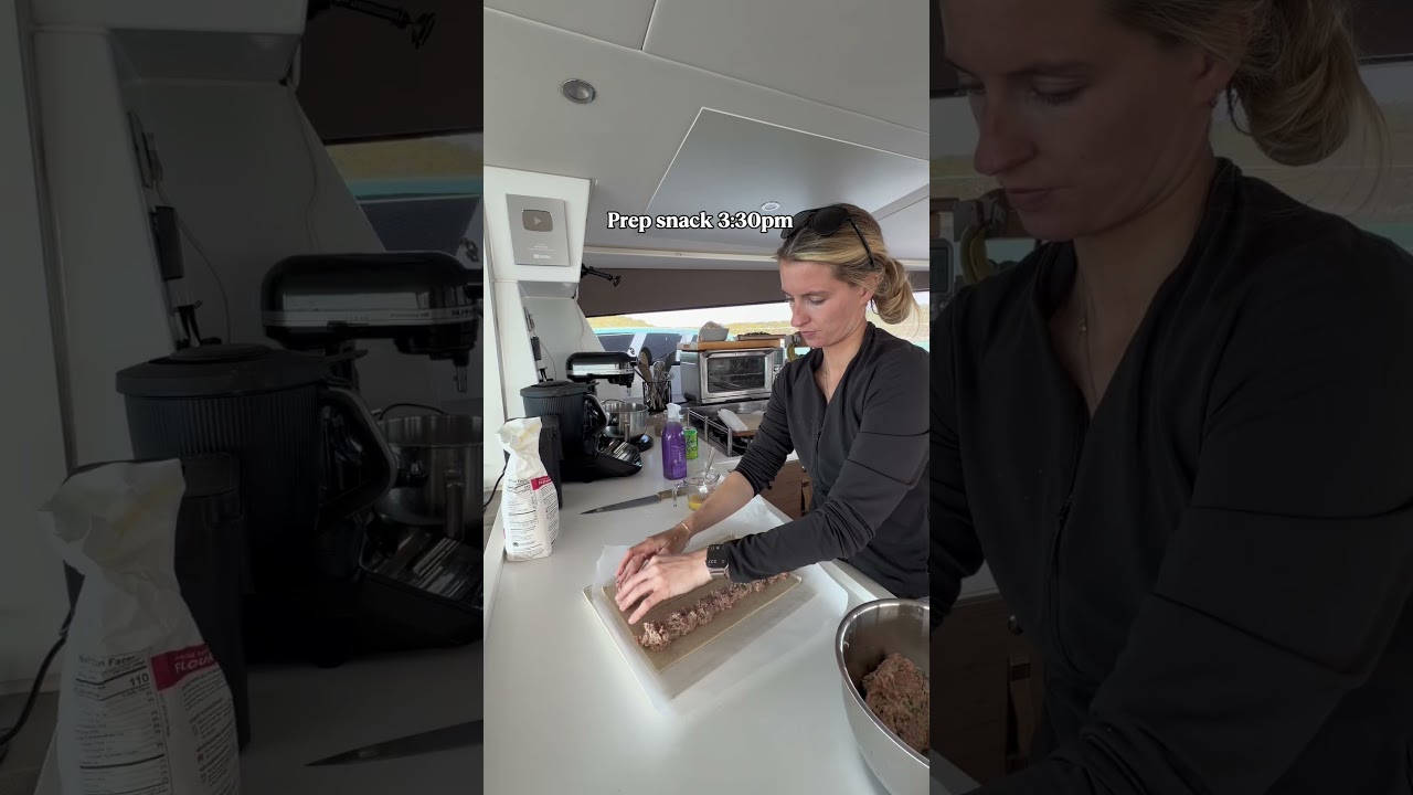 Private chef on a yacht! #sailing #privatechef #yacht #belowdeck #catamaran