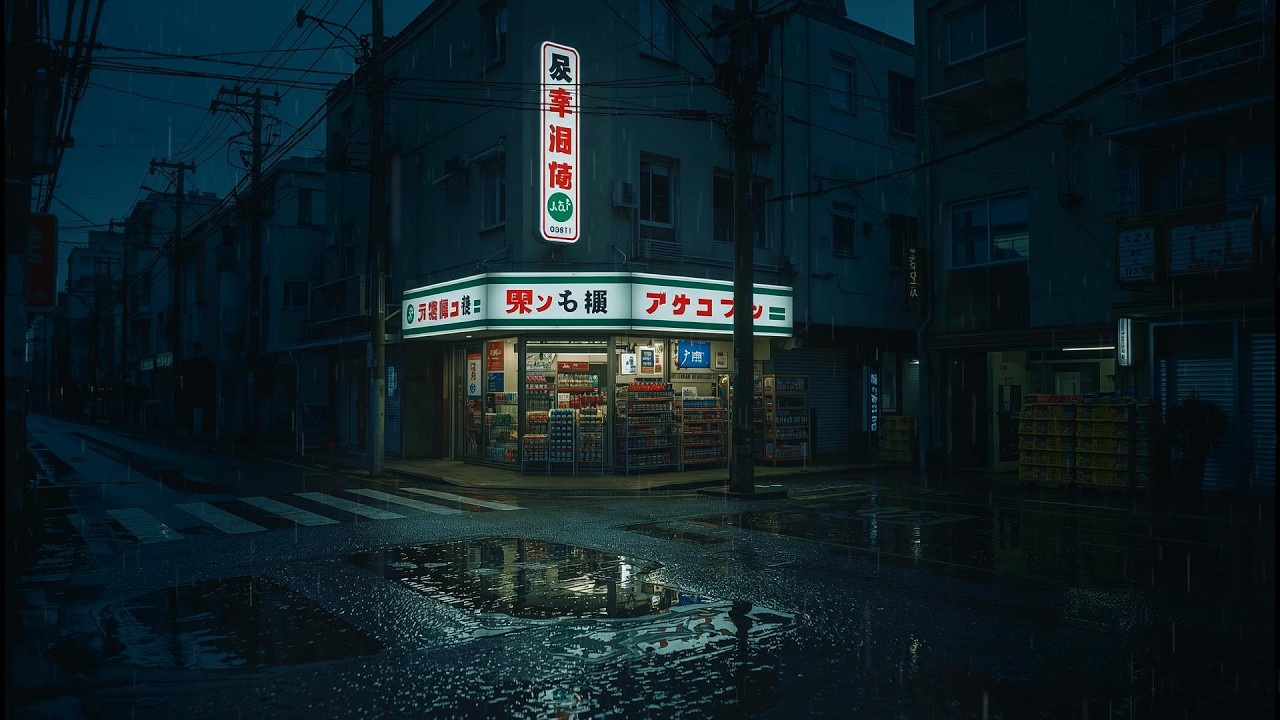 Tokyo Midnight Rain 🌧️ — Rainy Lofi Ambience to Escape the Noise