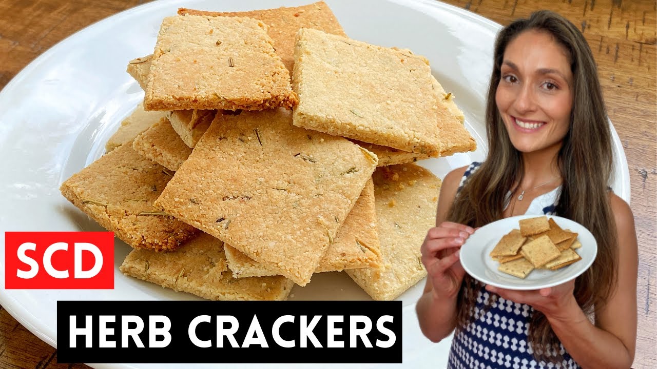 SCD HERB CRACKERS // Quick & Easy Salty, Crunchy & Tasty SCD Snack / Gluten Free KETO