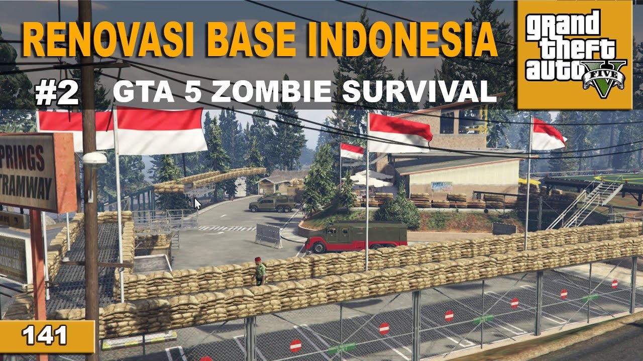 GTA 5 ZOMBIE SURVIVAL - MENCARI LAHAN BUAT BASE #141