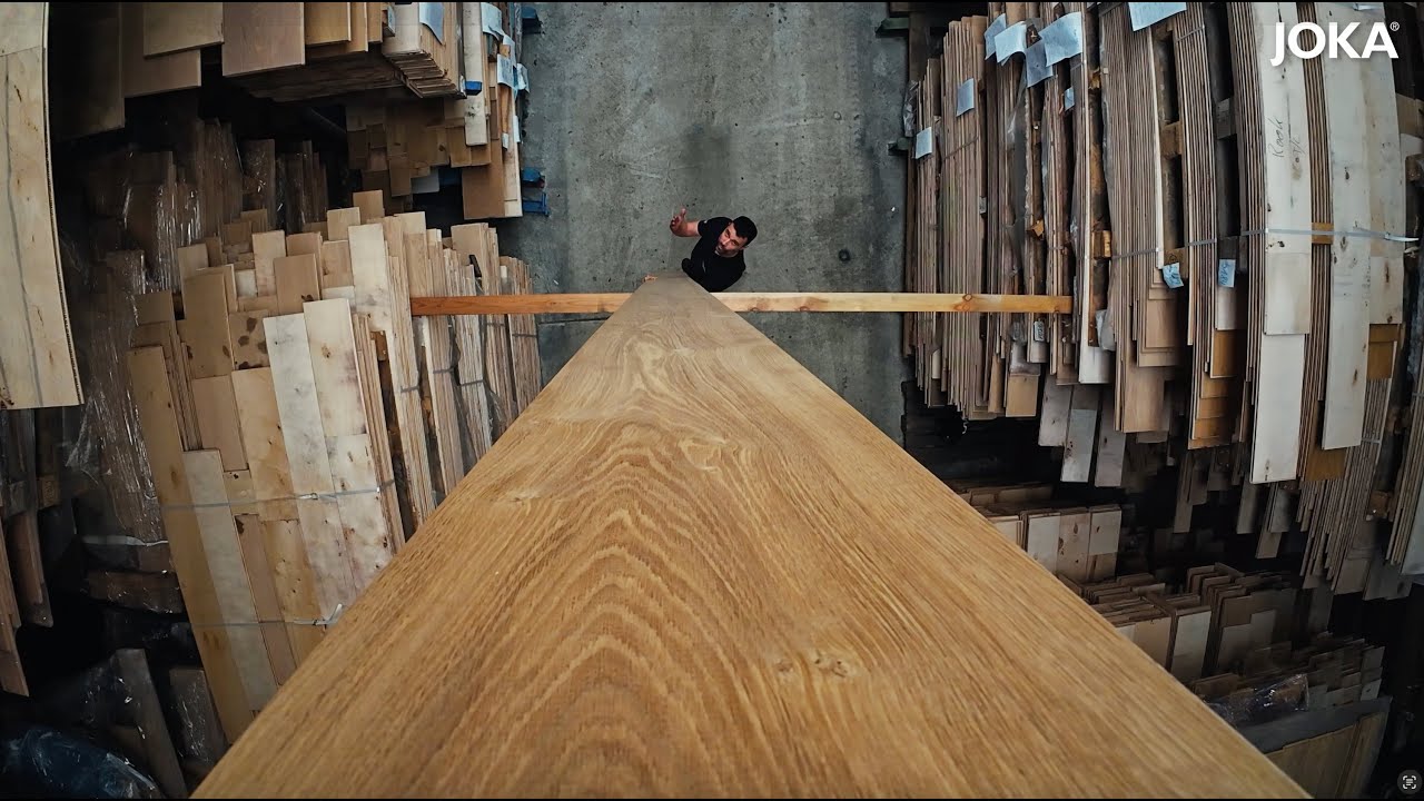 7 Meter lange Dielen?! | So entsteht das JOKA Manufaktur Parkett – Handwerk & Produktion hautnah