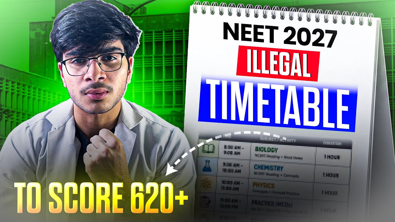 From Zero to NEET: My Complete Timetable 🗓️📚 | NEET 2027 Strategy That Actually Works 🔥 