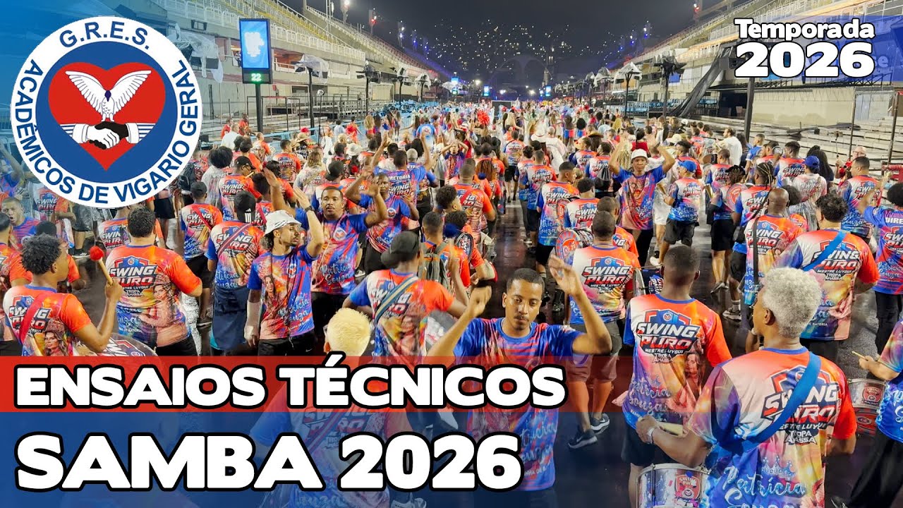 VIGÁRIO GERAL 2026 - 4K | ENSAIO TÉCNICO - LARGADA E PISTA | SAMBA AO VIVO #ETSO26