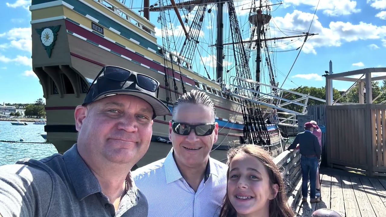 Exploring Plymouth Massachusetts. Plymouth Rock and The Mayflower 2 