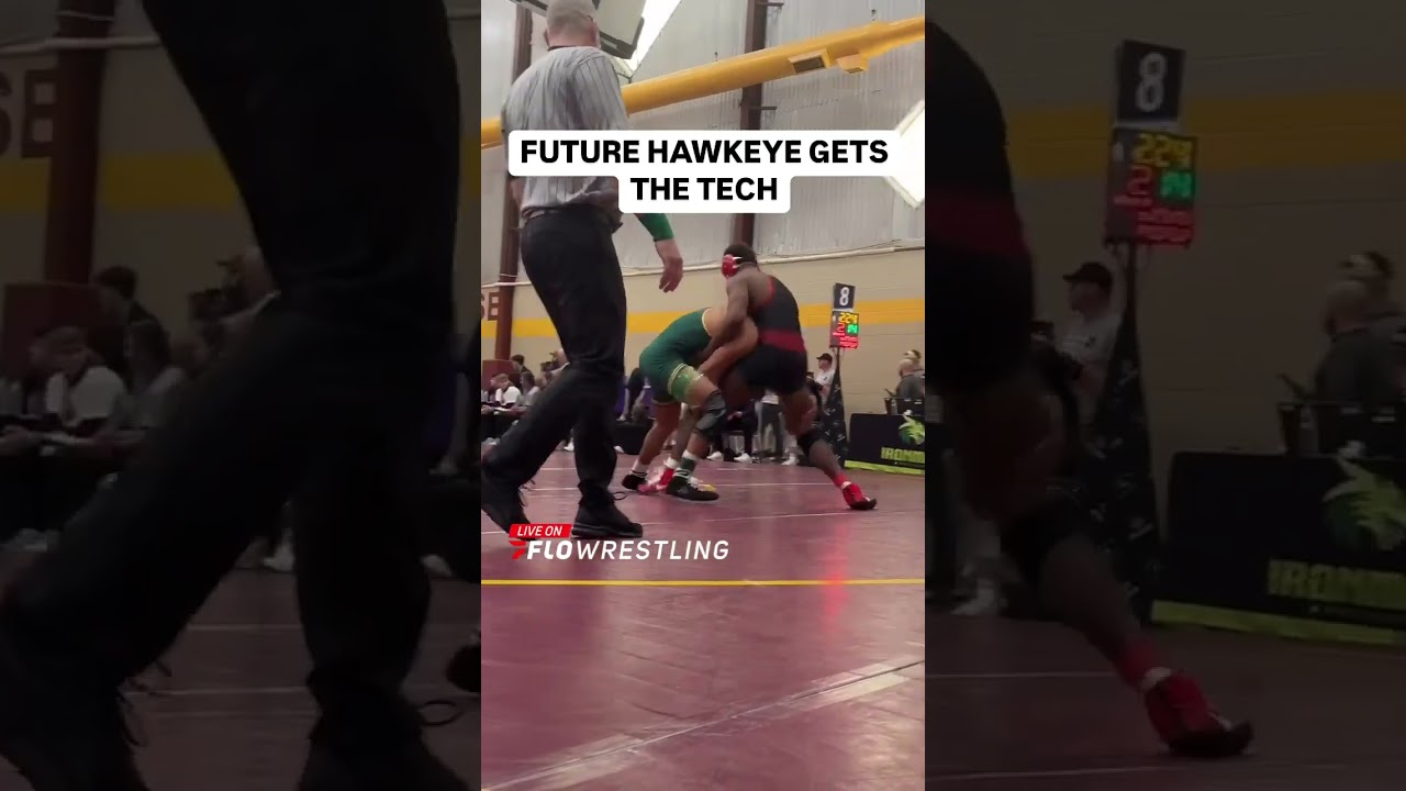 Iowa commit Ty Miller secured a tech fall with this double leg on day 1 at Ironman!