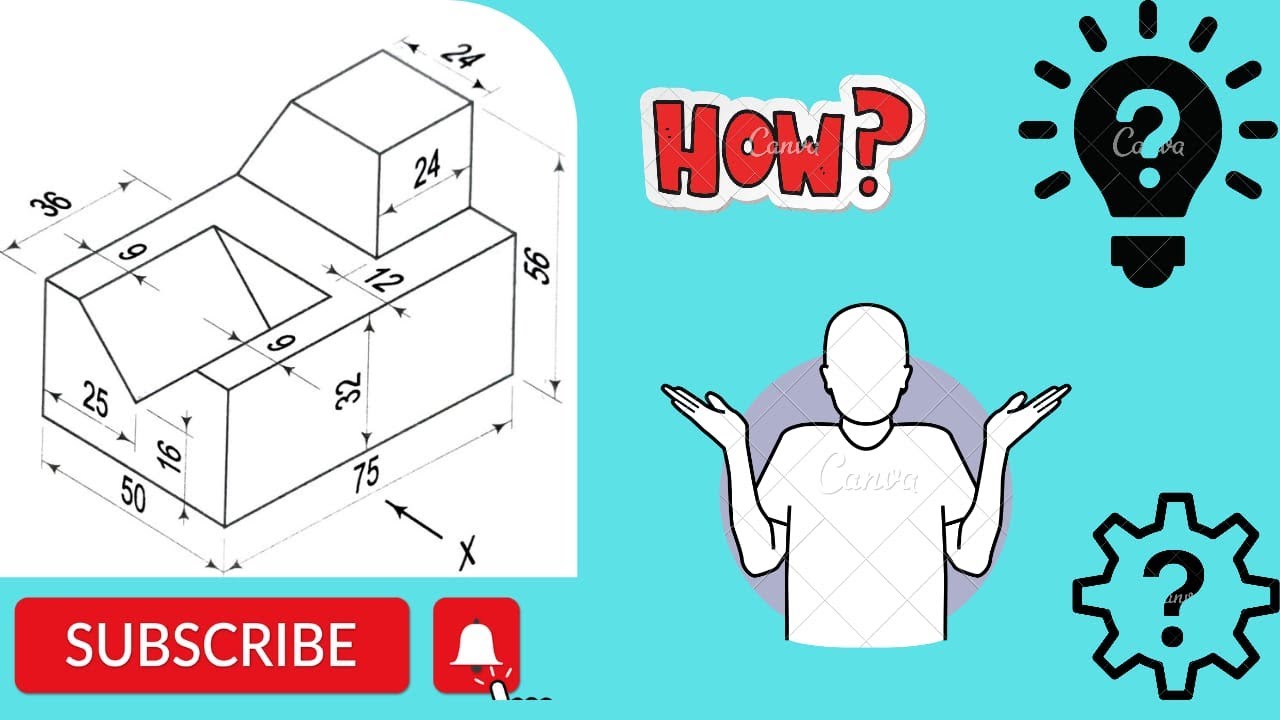 Orthographic projection Questions ll Solved Questions ll part 5 #engineering #drawing