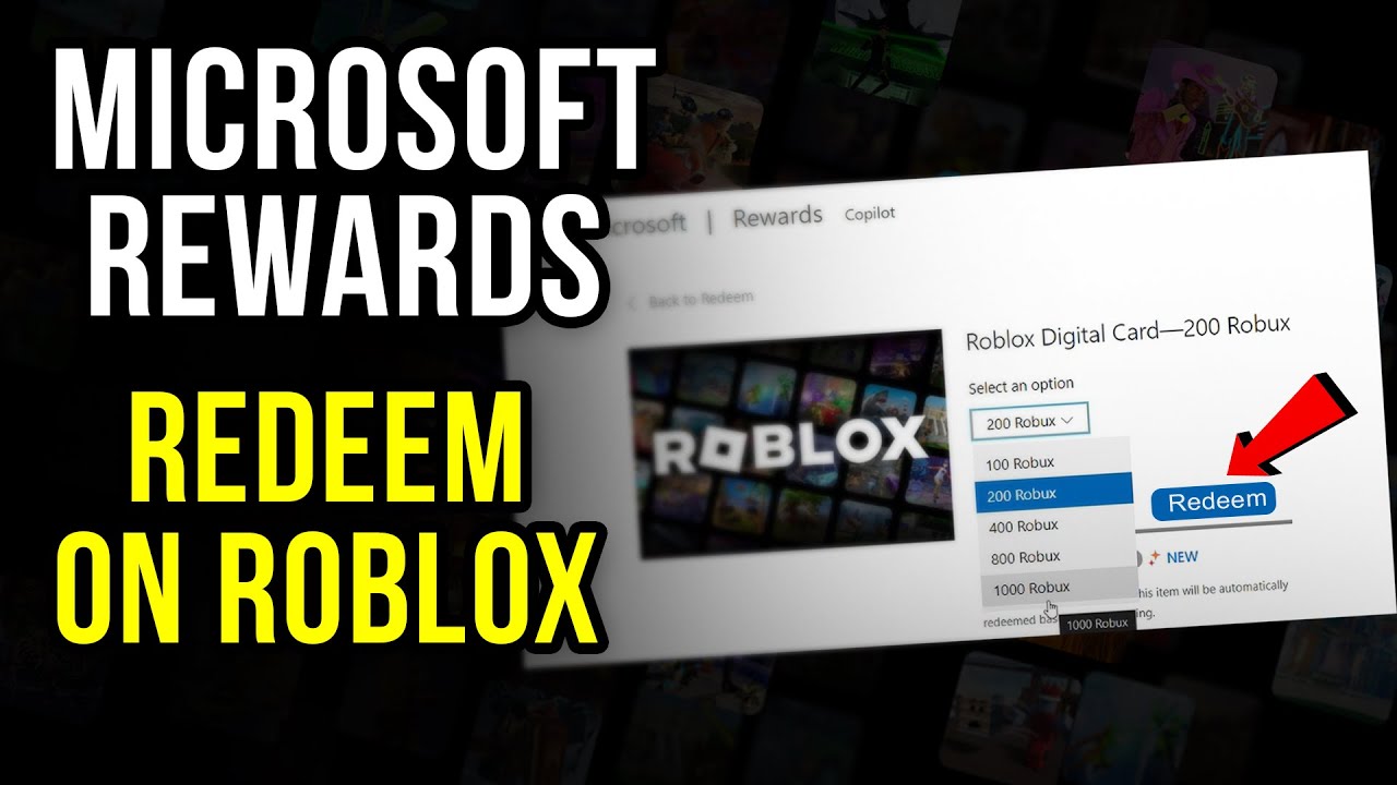Как использовать подарочную карту Microsoft Rewards в Roblox (2025)