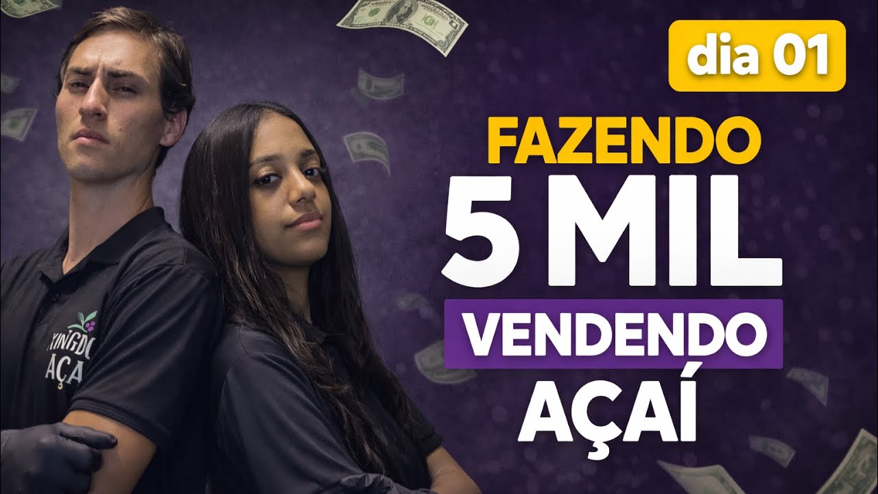 FIZEMOS R$5.000 VENDENDO AÇAÍ EM 1 DIA? | Dia 01 do desafio