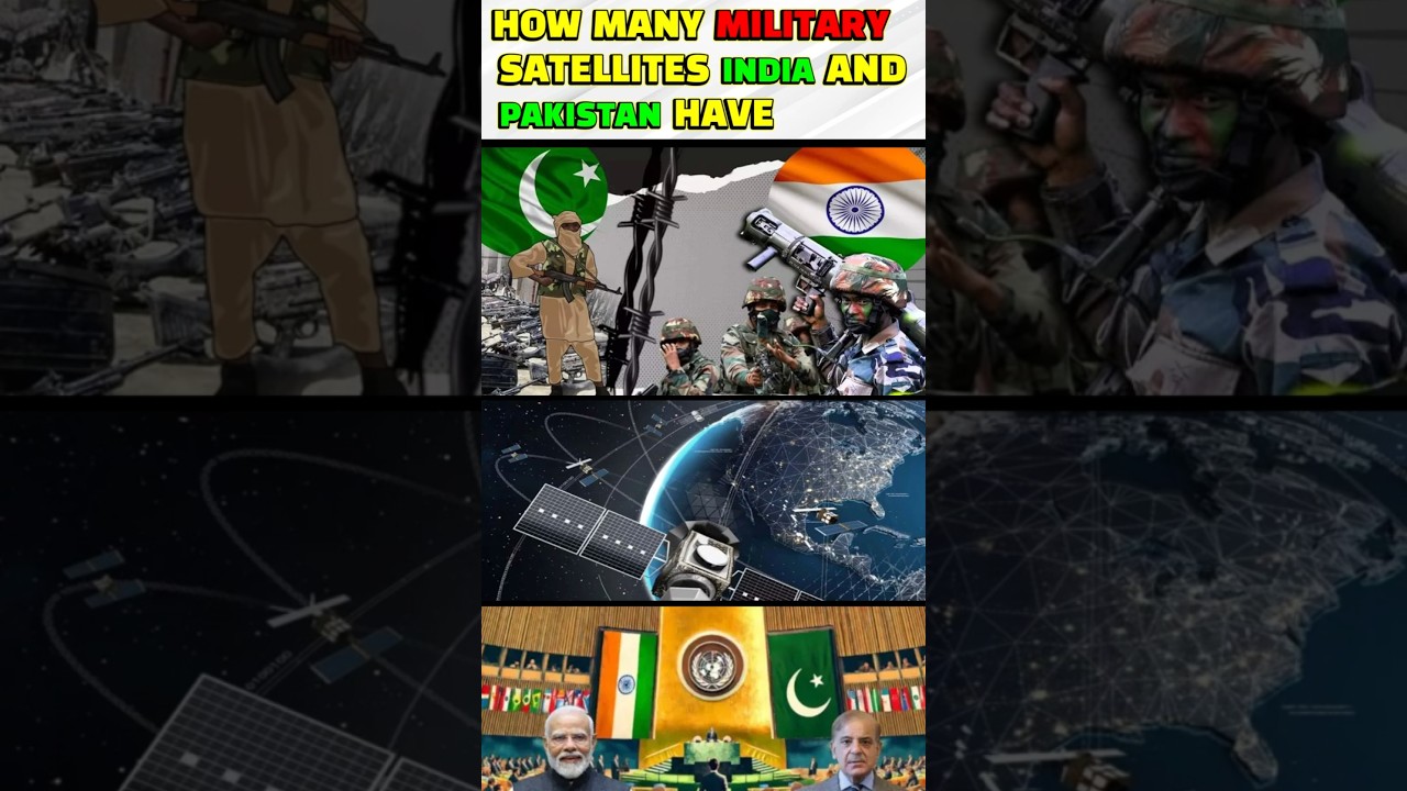how many military satellites india and pakistan have 
