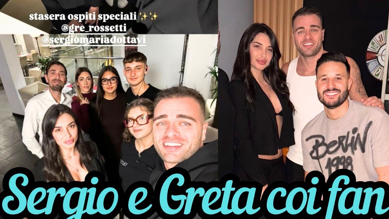 SERGIO D'OTTAVI e GRETA ROSSETTI incontrano i fan in un centro commerciale ❤️❤️