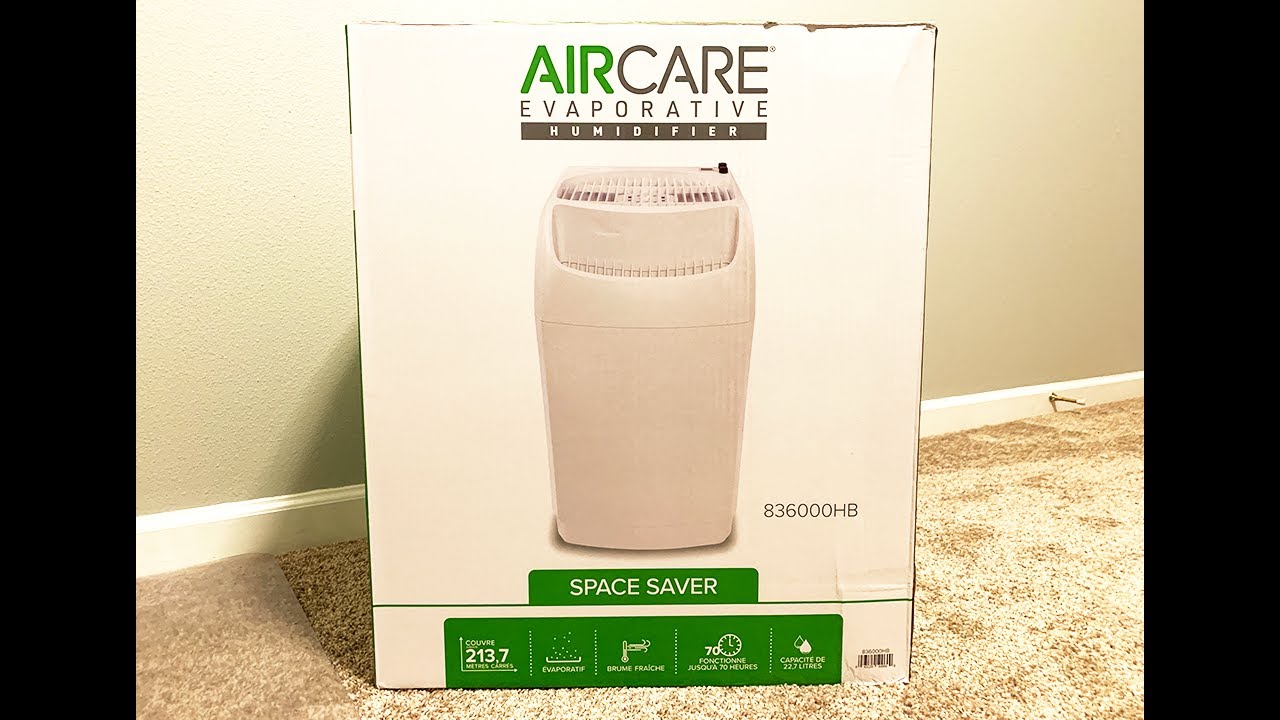 AIRCARE Evaporative Humidifier Model 836000HB 6 Gallon Unbox, Assembly and Test