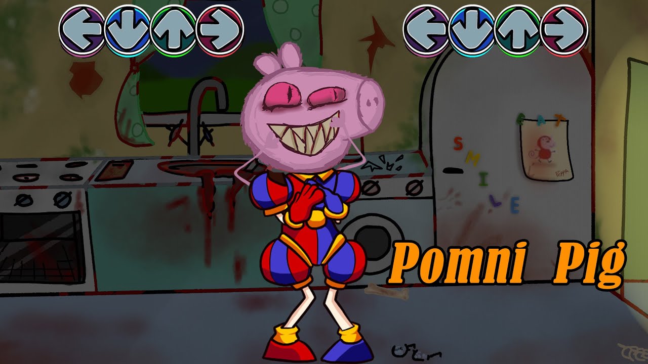 FNF Bacon but Pomni ALL Amazing Digital Circus PHASES vs Peppa.Exe Sing it - Friday Night Funkin'