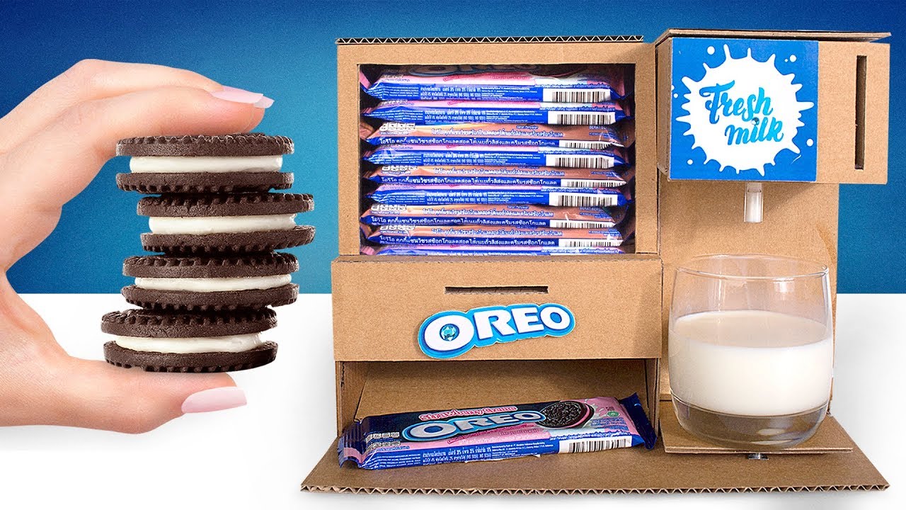 Der beste Weg, Oreo's und Milch zu vernaschen | Pappkarton DIY