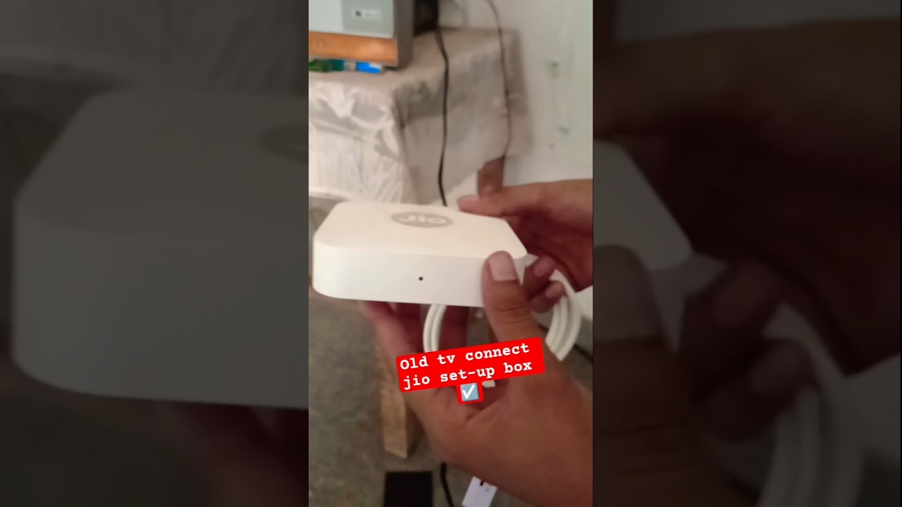 jio set-up box installation ☑️ + Old Tv 📺📺 #trending #jiocinema #jiotv #jiofiberinstallation #jio