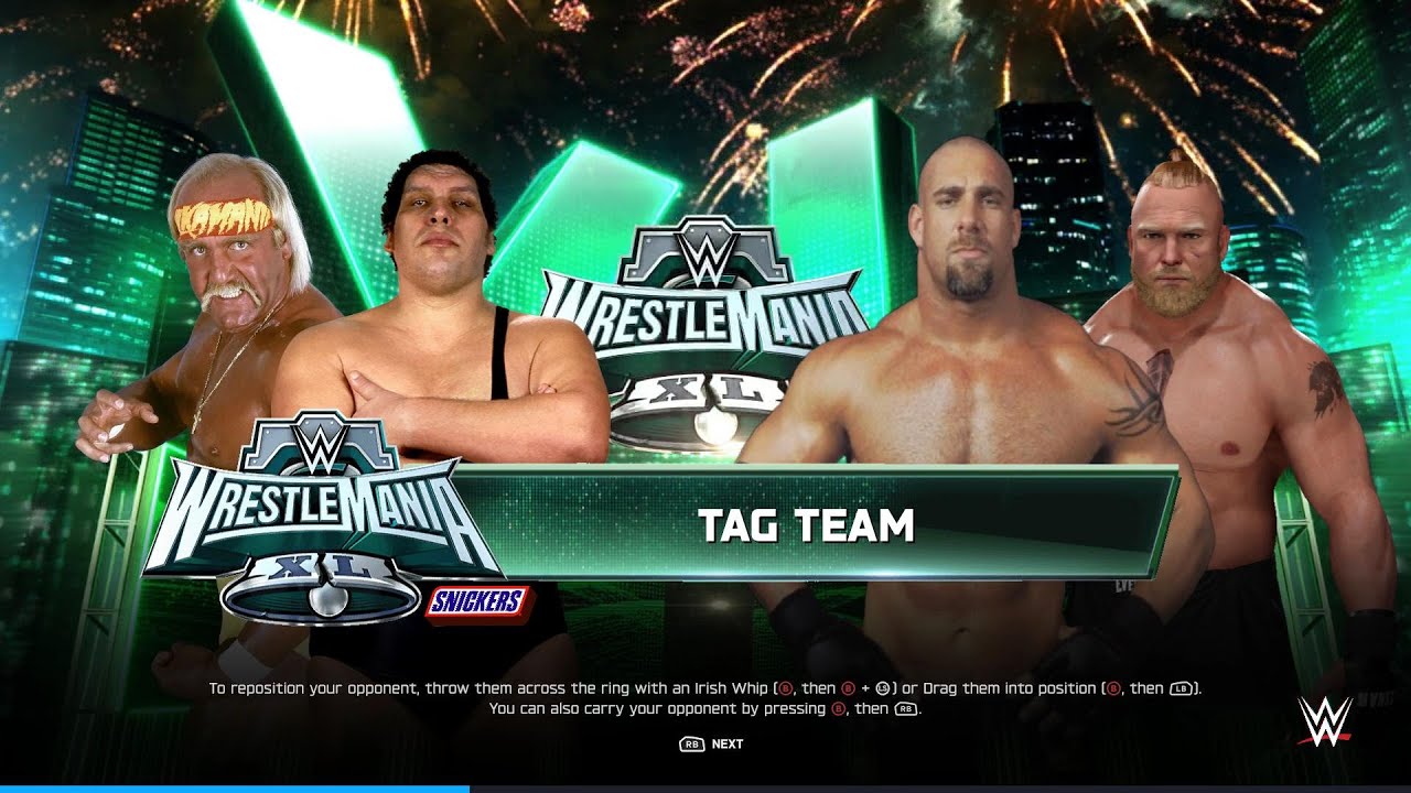 FULL MATCH : Brock Lesnar & Goldberg Vs Hulk Hogan & Andre The Giant | 2026 Tag Team Tournament
