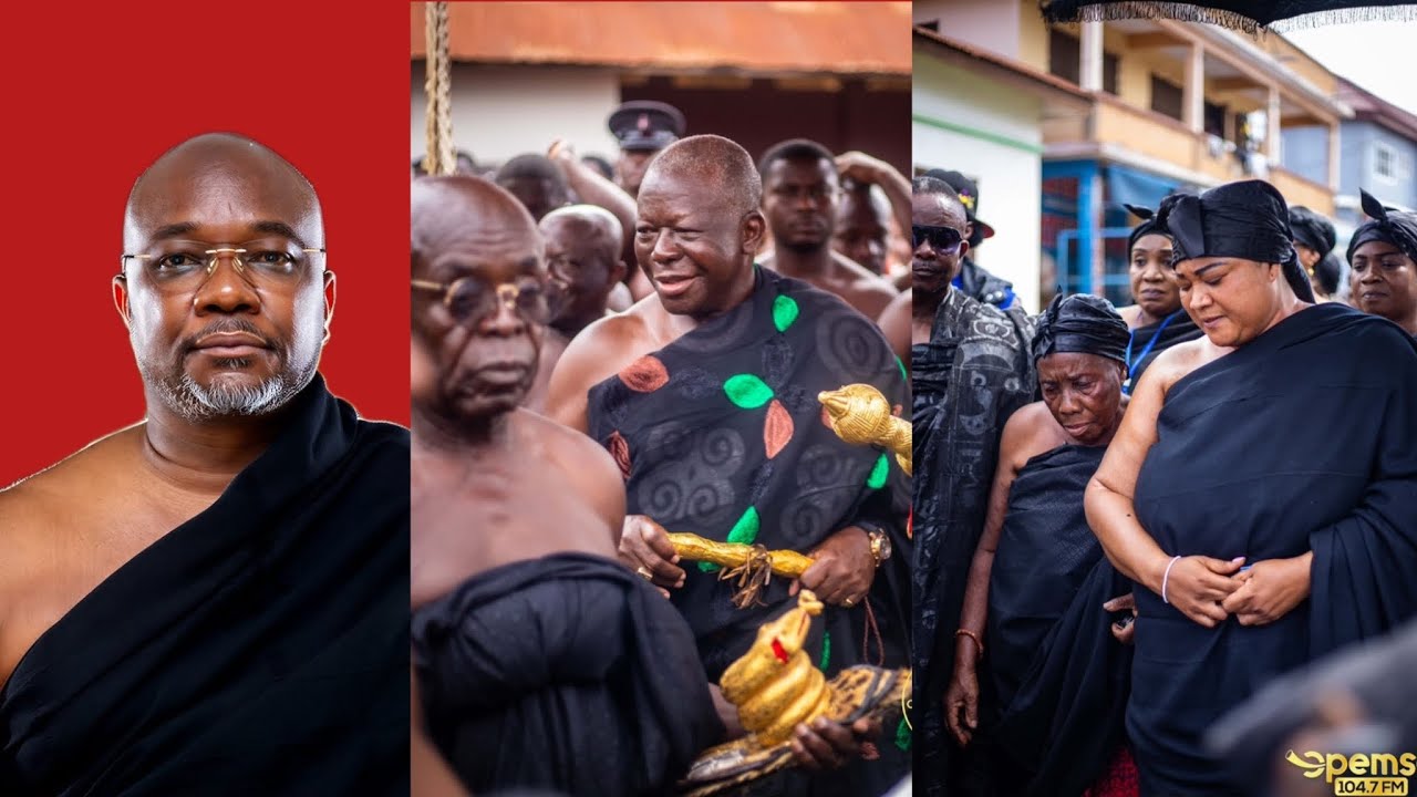 Mamponhene swears oath Allegiance to Asantehene Otumfuo Osei TuTu II at Manyhiaa 