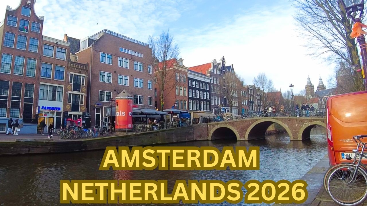 Life in Amsterdam City Center. Amsterdam Netherland 2026 Walking Tour 4K