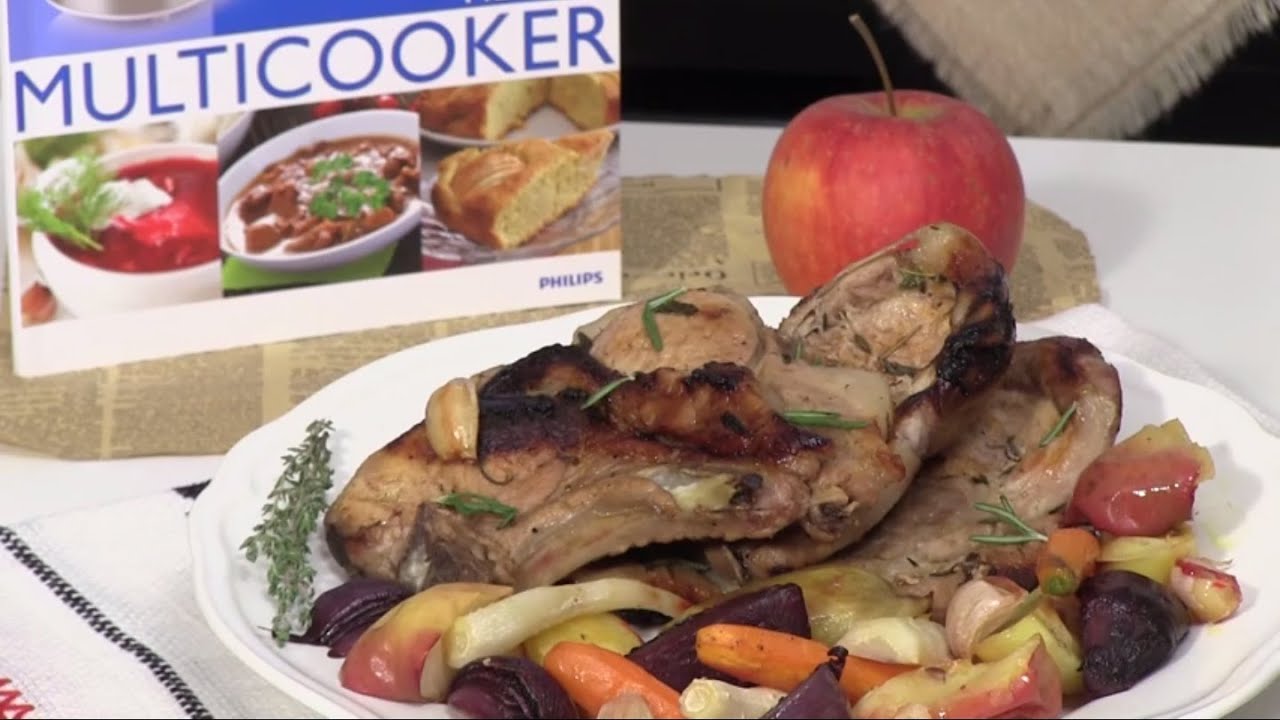 Gateste alaturi de Philips Multicooker si Bucataras - Cotlet de porc cu ierburi aromatice