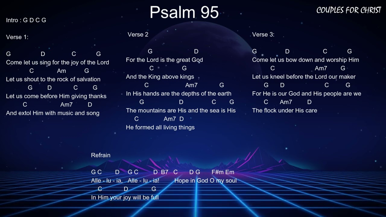 Psalm 95 - CFC Chords and Lyrics