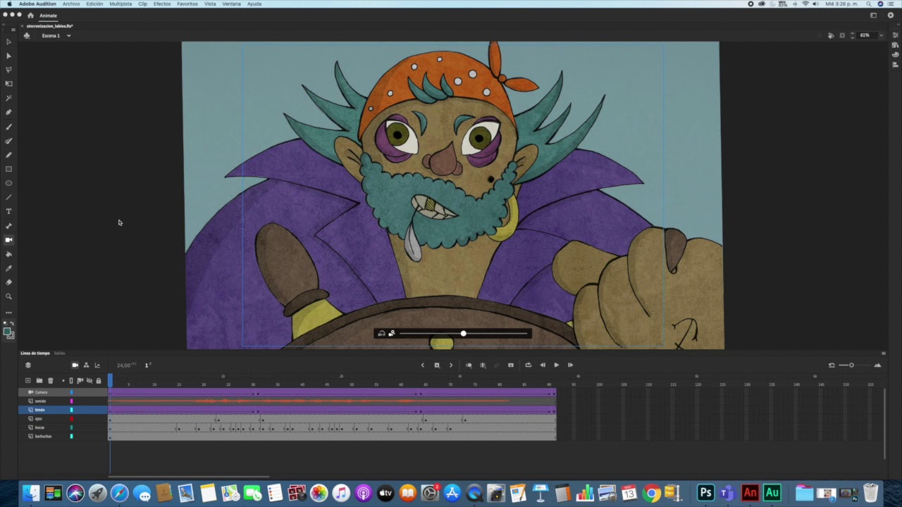 Sincronización de labios en Adobe Animate