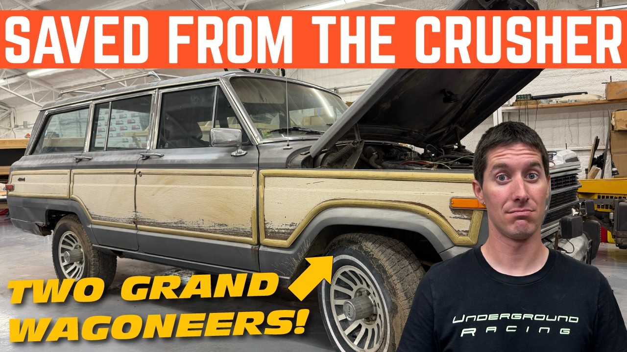 I RESCUED NOT 1 BUT 2 JEEP GRAND WAGONEERS FROM THE CAR CRUSHER