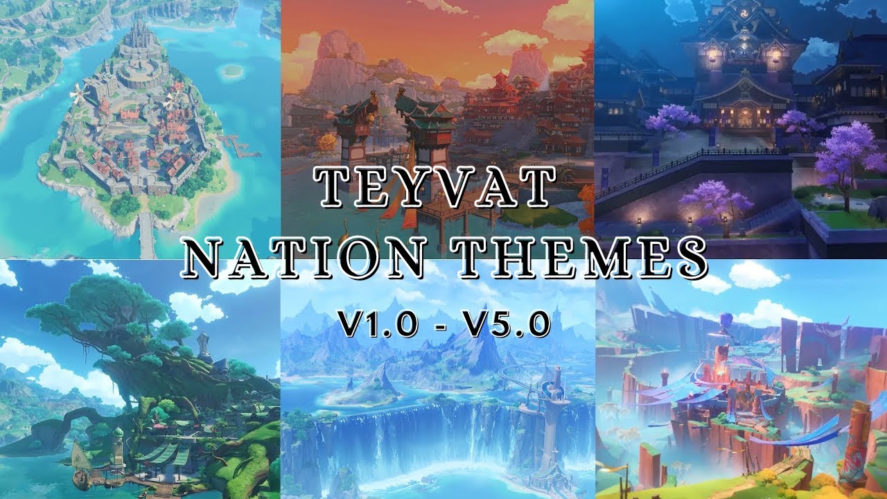 Genshin Impact | All Nation Themes (Smooth Transitions) | 5.0 Update