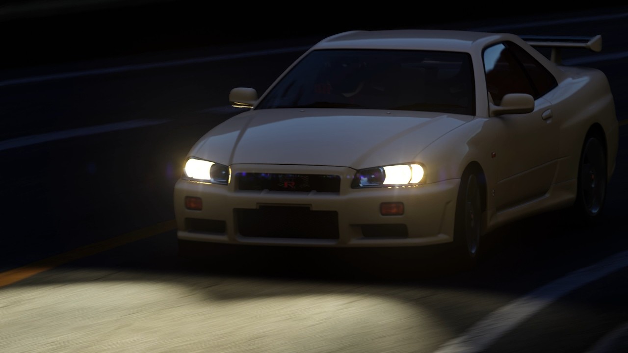 Assetto Corsa EK Akina Downhill R34 GT-R