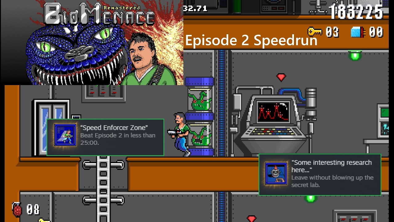 Bio Menace Remastered, эпизод 2, скоростное испытание