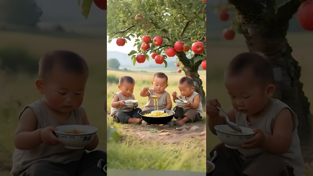 Three naughty brothers stole instant noodles #cutekids #threebrothers #children #kidstory