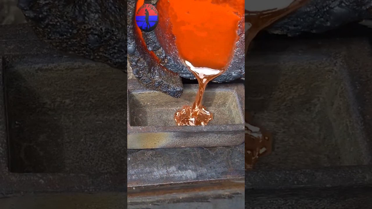 Melting Copper from Scrap Fridge Compressors Turning Trash to Treasure