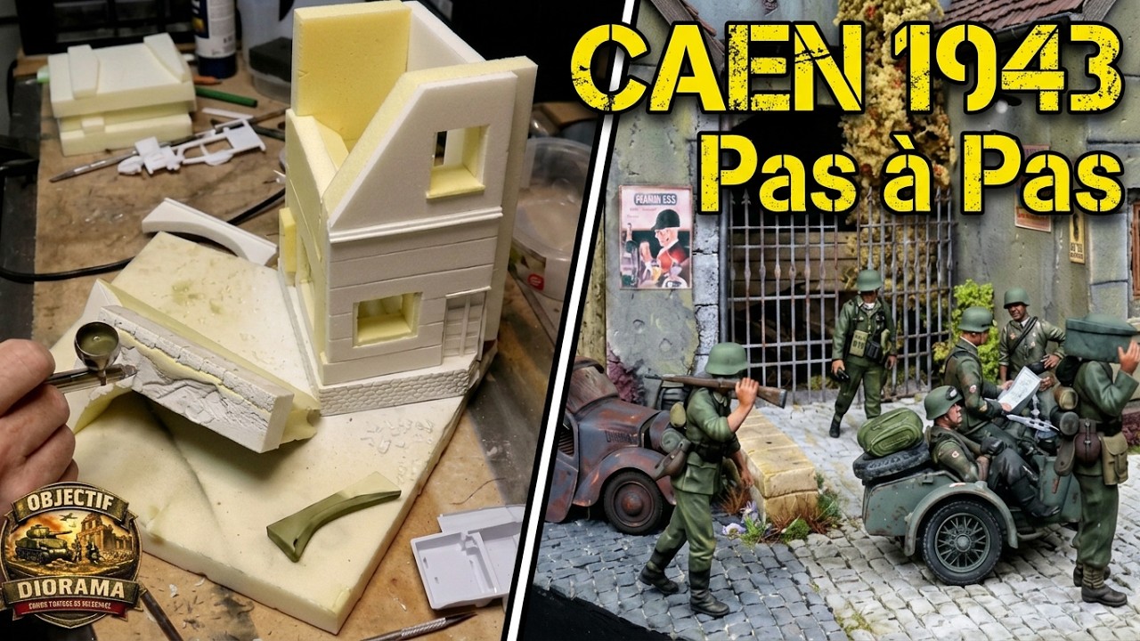 Caen 1943  Step by step. Diorama WW2 scale 1/35