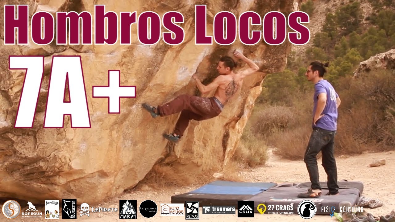 Hombros Locos 7A+ | Crevillente Boulder | Sector El Bancal (Right)
