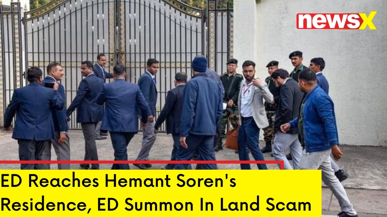 ED Reaches Hemant Soren's Residence | ED Summon In Land Scam | NewsX