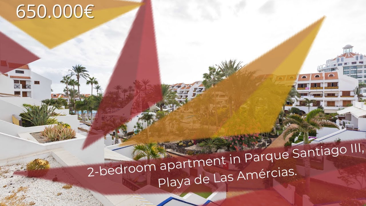 Недвижимость на Тенерифе: 2-спальный апартамент в Parque Santiago III, Las Américas. 650.000€