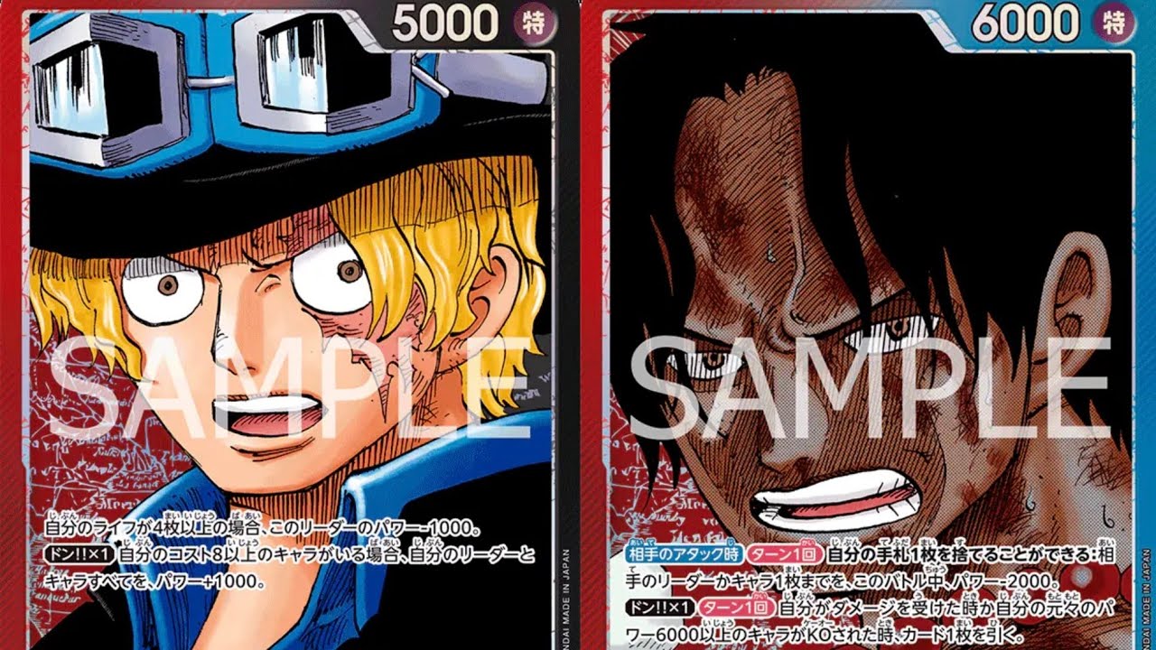 [ Standard Battle | OP14 ] 🔴⚫ Sabo VS 🔴🔵 Portgas D. Ace